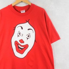 画像1: 90〜2000's McDonald "Donald McDonald" ハンバーガーショップ キャラクタープリントTシャツ XL (1)