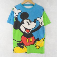 画像1: Disney MICKEY MOUSE 大判 キャラクタープリントTシャツ (1)