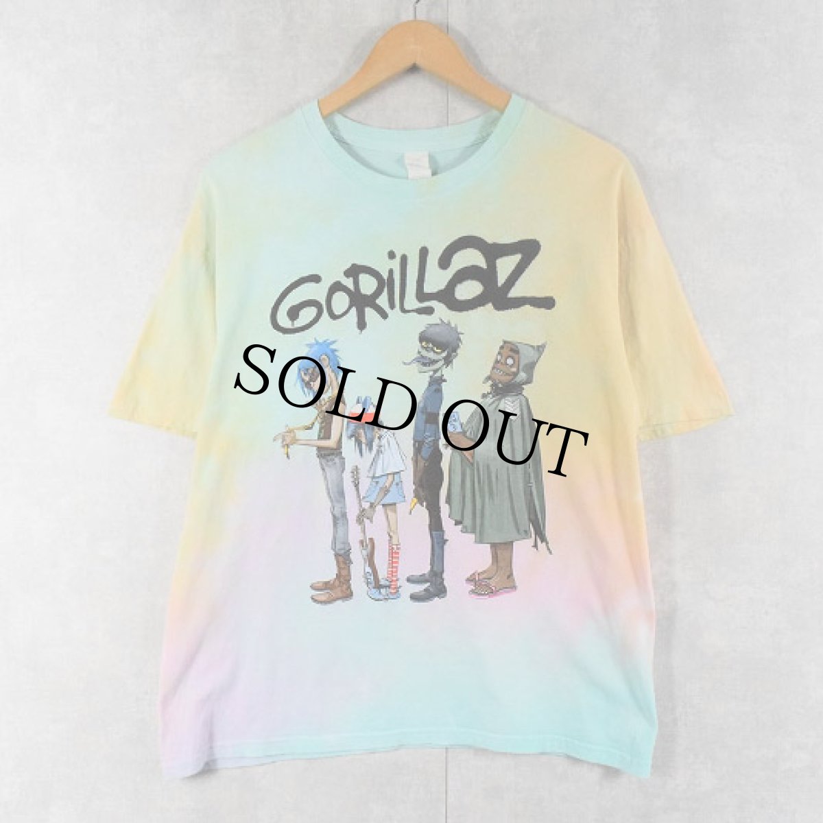 画像1: GORILLAZ ロックバンドTシャツ L (1)