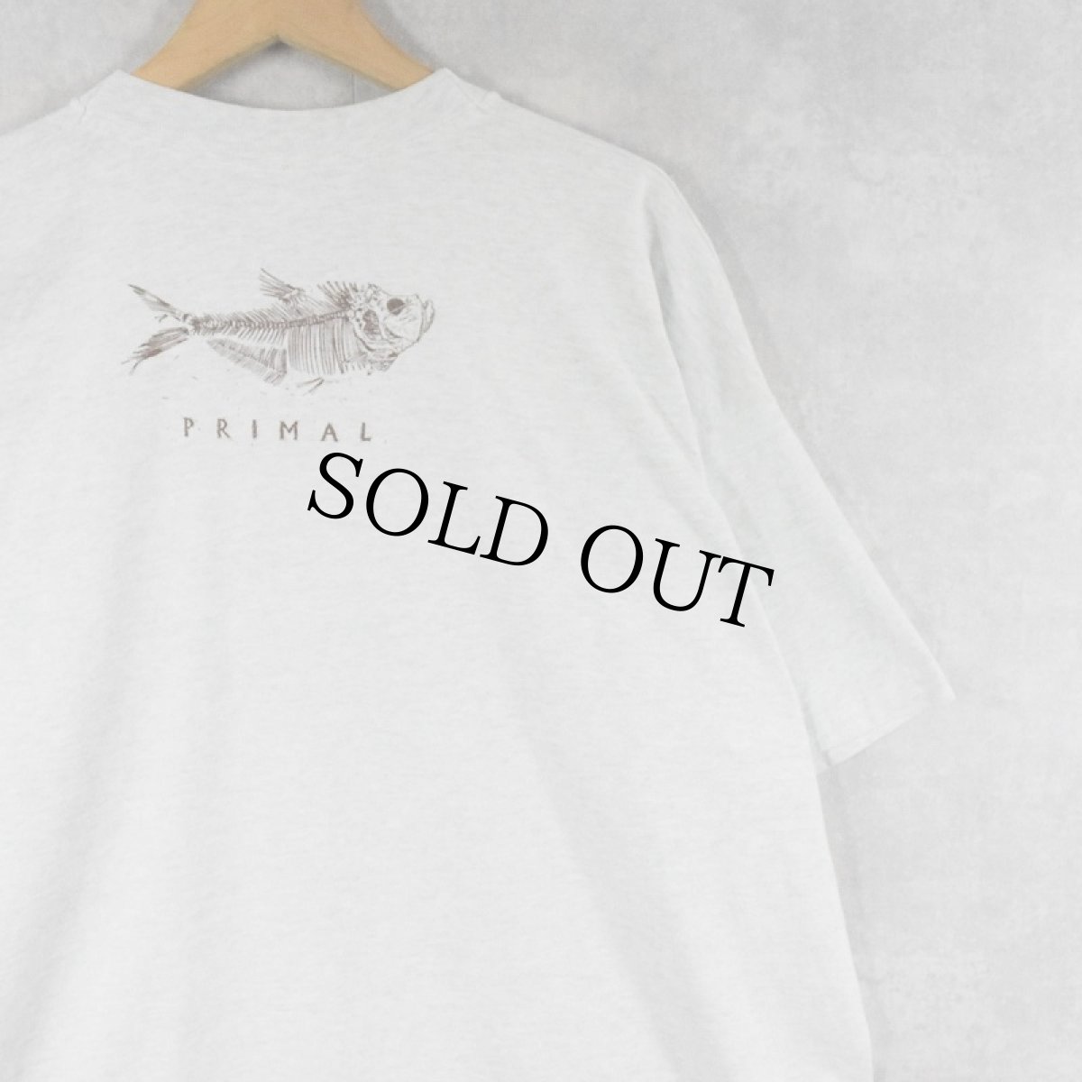 画像2: 90's Primal Wear USA製 "Biloxi Bike" スカルプリントTシャツ XXXL (2)