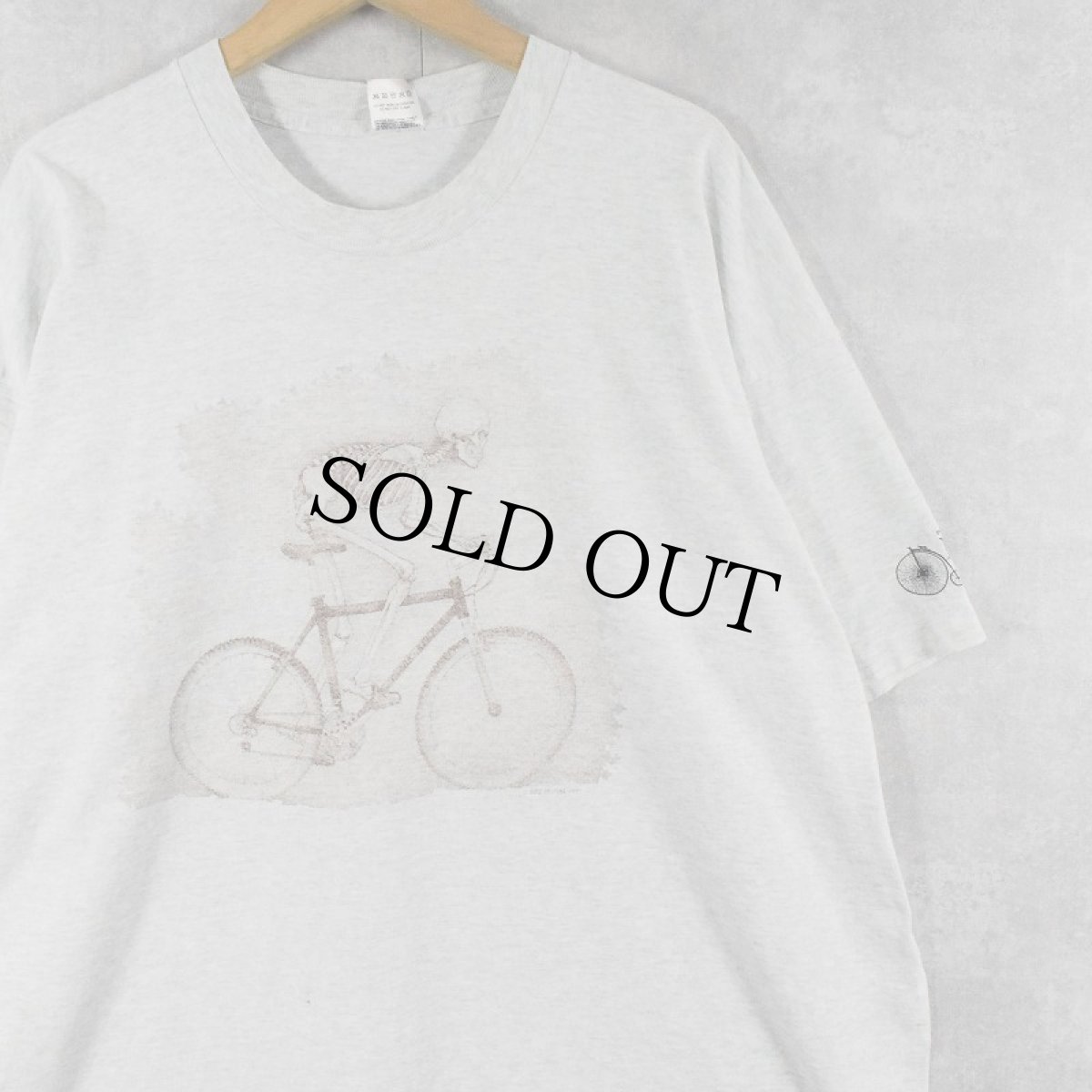 画像1: 90's Primal Wear USA製 "Biloxi Bike" スカルプリントTシャツ XXXL (1)