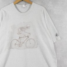 画像1: 90's Primal Wear USA製 "Biloxi Bike" スカルプリントTシャツ XXXL (1)