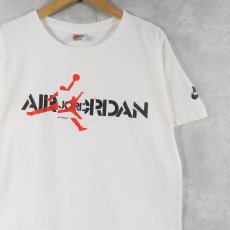 画像1: 90's NIKE 銀タグ USA製 "AIR JORDAN" ロゴプリントTシャツ L (1)