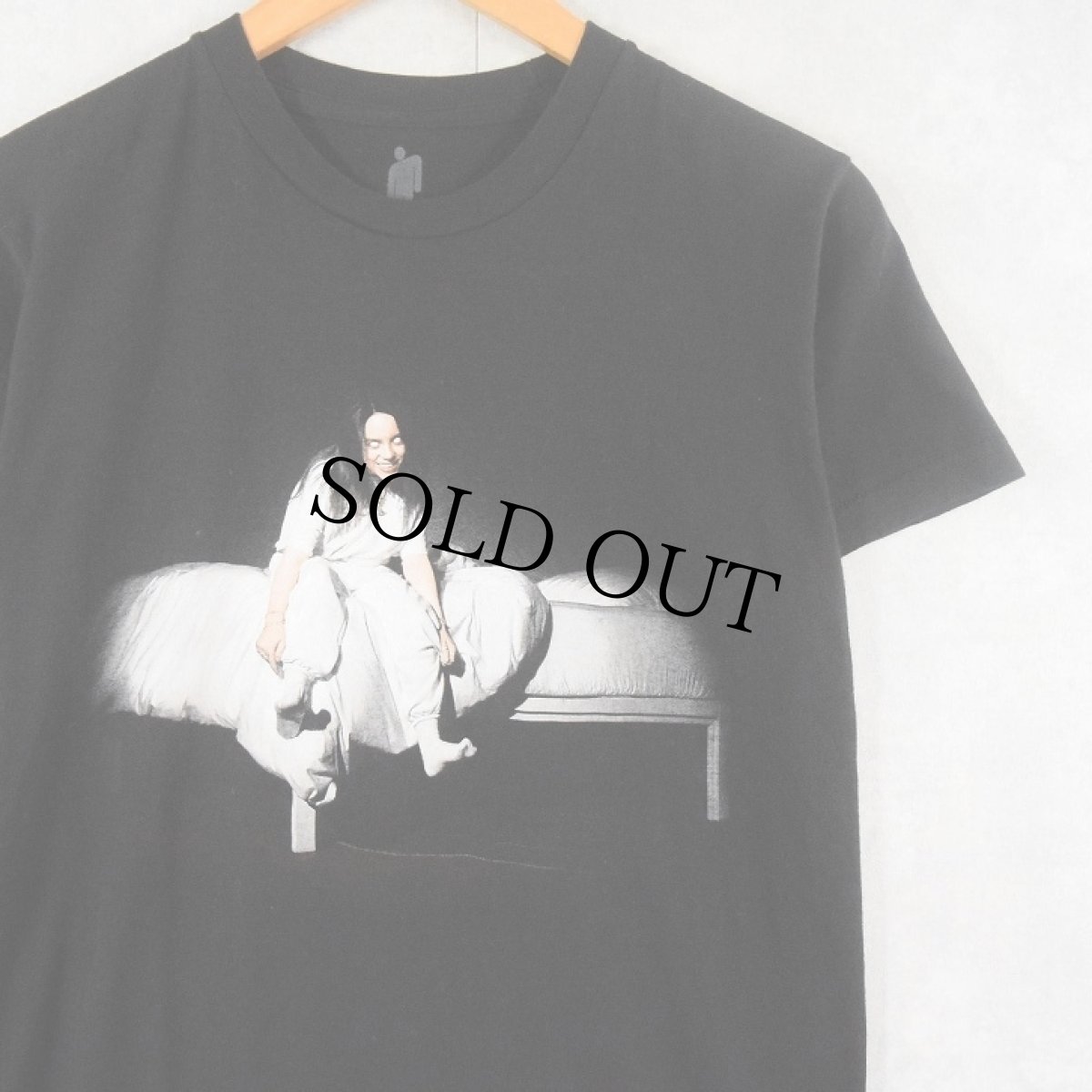 画像1: Billie Eilish "When We All Fall Asleep, Where Do We Go?" ミュージシャンフォトプリントTシャツ BLACK M (1)