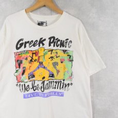 画像1: 90's Greek Picnic USA製 "We be Jammin" イベントプリントTシャツ XL (1)