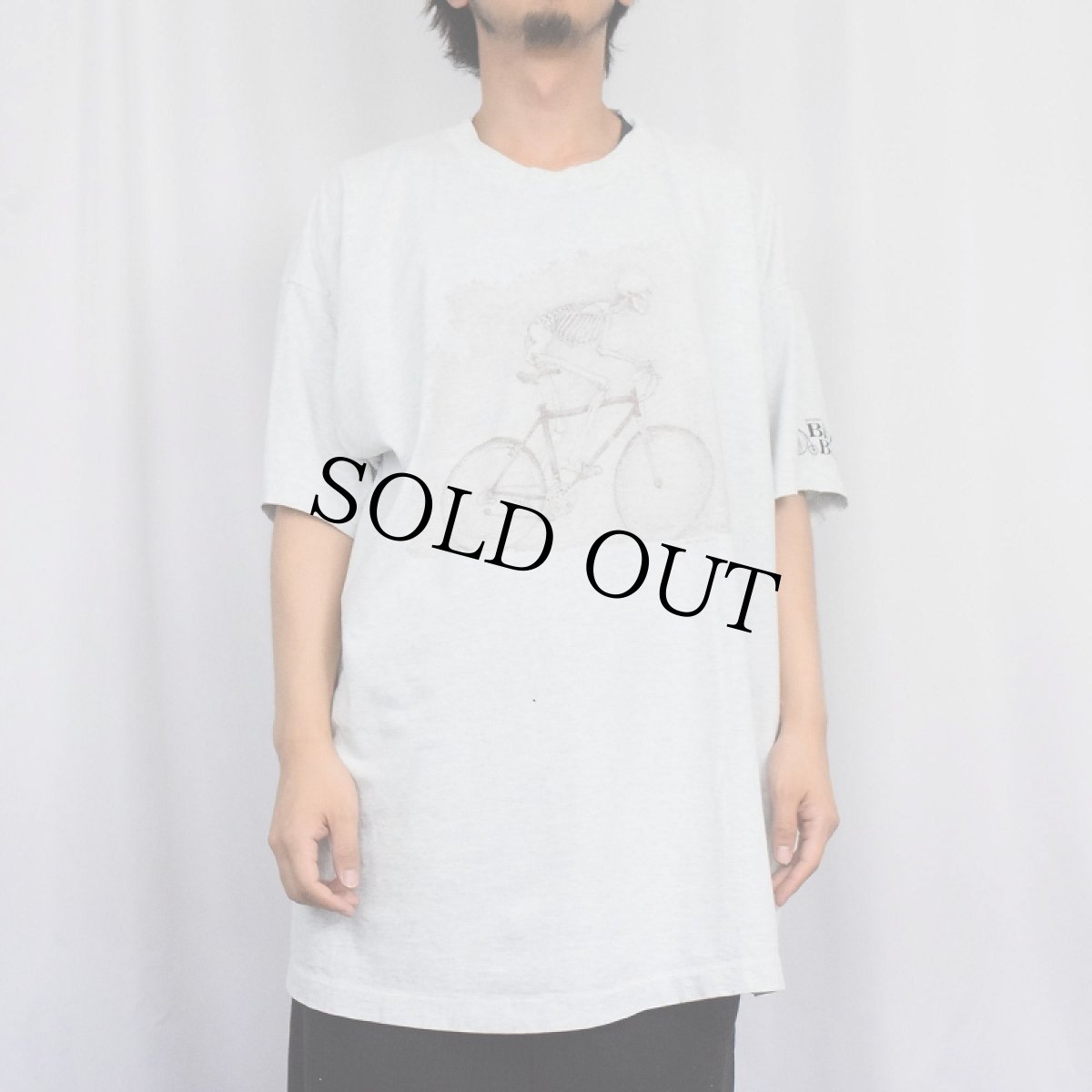 画像3: 90's Primal Wear USA製 "Biloxi Bike" スカルプリントTシャツ XXXL (3)