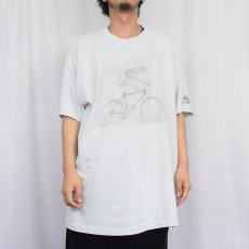 画像3: 90's Primal Wear USA製 "Biloxi Bike" スカルプリントTシャツ XXXL (3)