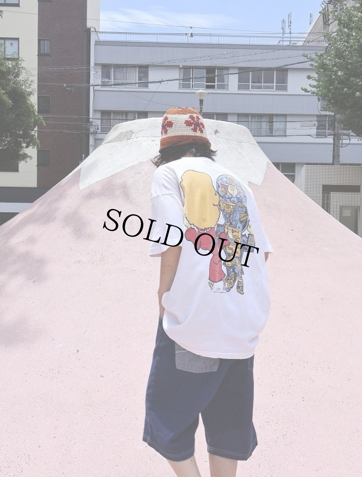 画像4: 90's USA製 クリントン夫妻 風刺画プリントTシャツ XL (4)