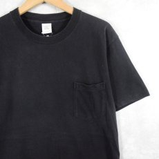 画像1: TOWNCRAFT 無地ポケットTシャツ BLACK L (1)
