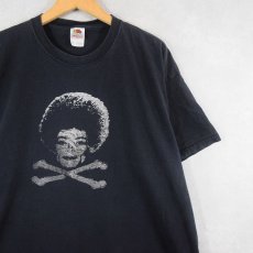 画像1: 2000's スカル パロディプリントTシャツ BLACK 2XL (1)