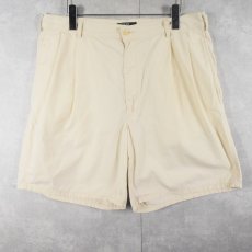 画像2: 90's POLO Ralph Lauren USA製 "THE CLASSIC GOLF SHORT" 2タック コットンショーツ W34 (2)