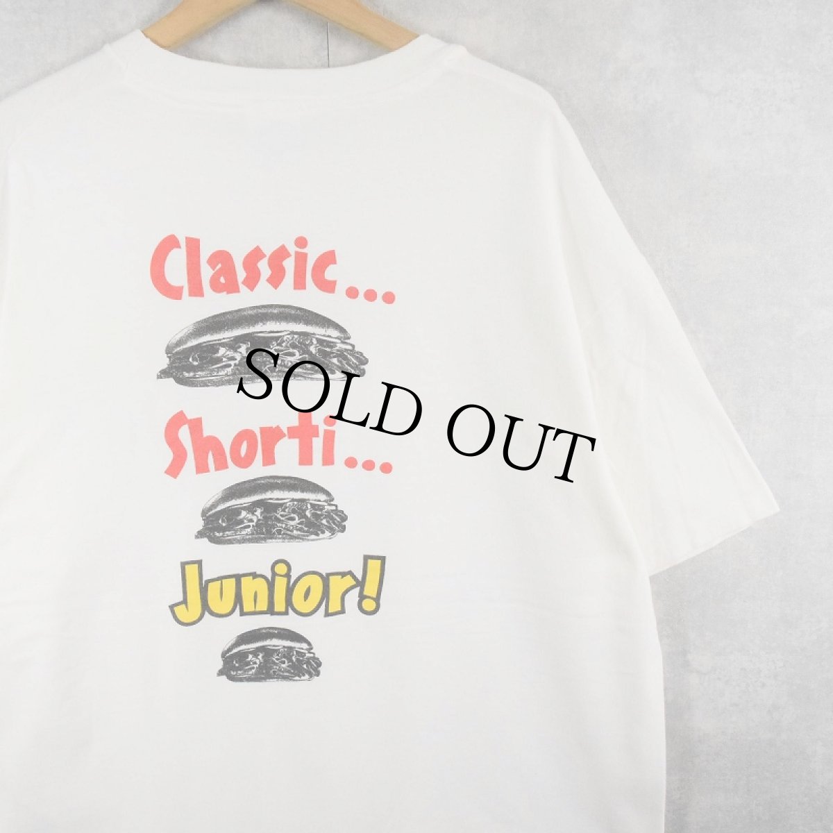 画像1: 90's JUNIOR HOAGIE サンドウィッチショップ プリントTシャツ XL (1)