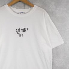 画像1: got milk? 広告プリントTシャツ L (1)