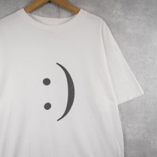 画像1: :) スマイル 絵文字プリントTシャツ L (1)