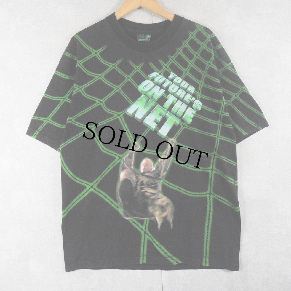 画像1: ARMY NATIONAL GUARD 大判プリントTシャツ BLACK XL (1)
