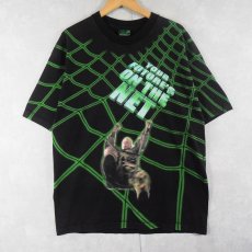 画像1: ARMY NATIONAL GUARD 大判プリントTシャツ BLACK XL (1)