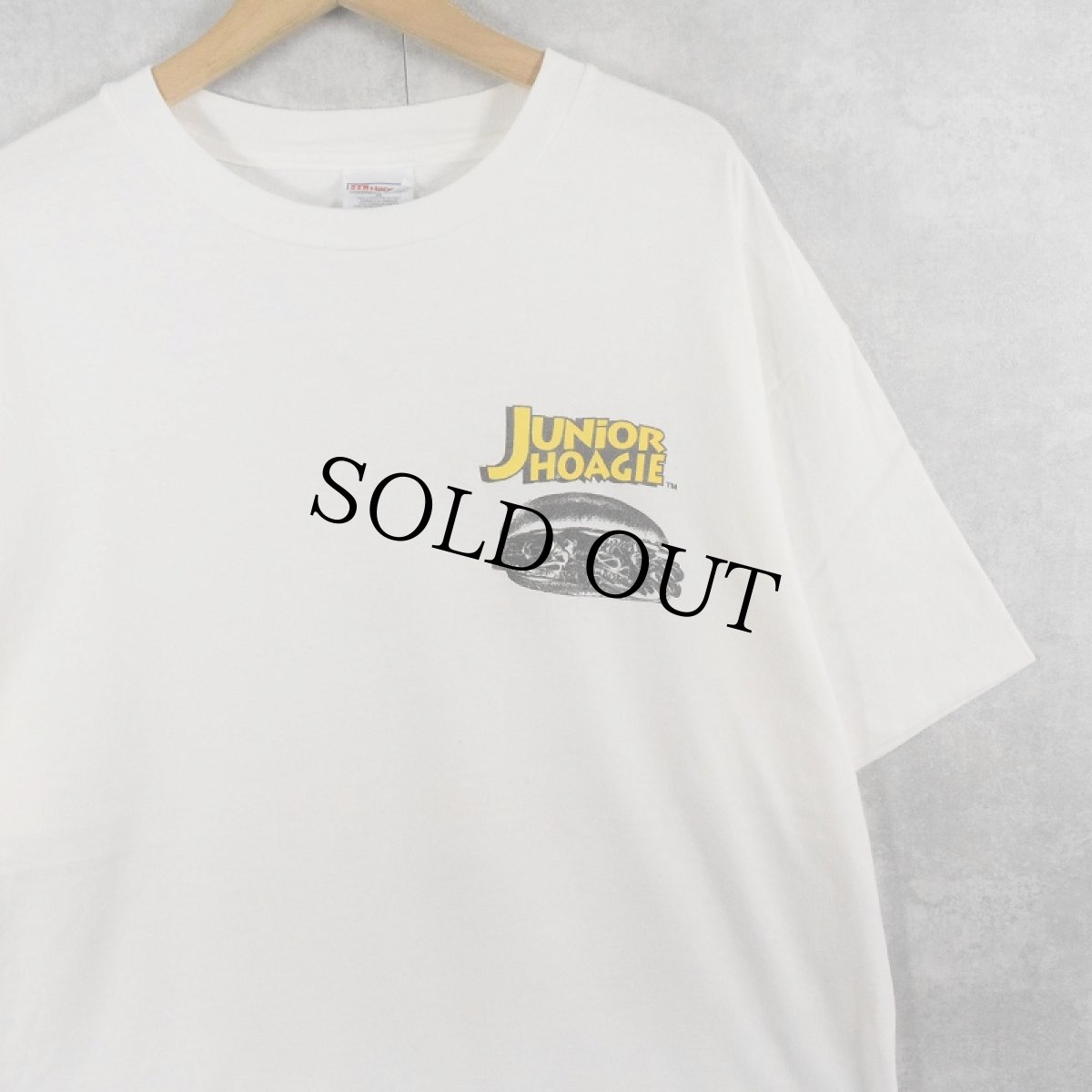 画像2: 90's JUNIOR HOAGIE サンドウィッチショップ プリントTシャツ XL (2)