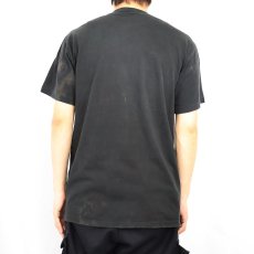 画像3: 90's DUKE USA製 無地Tシャツ BLACK M (3)