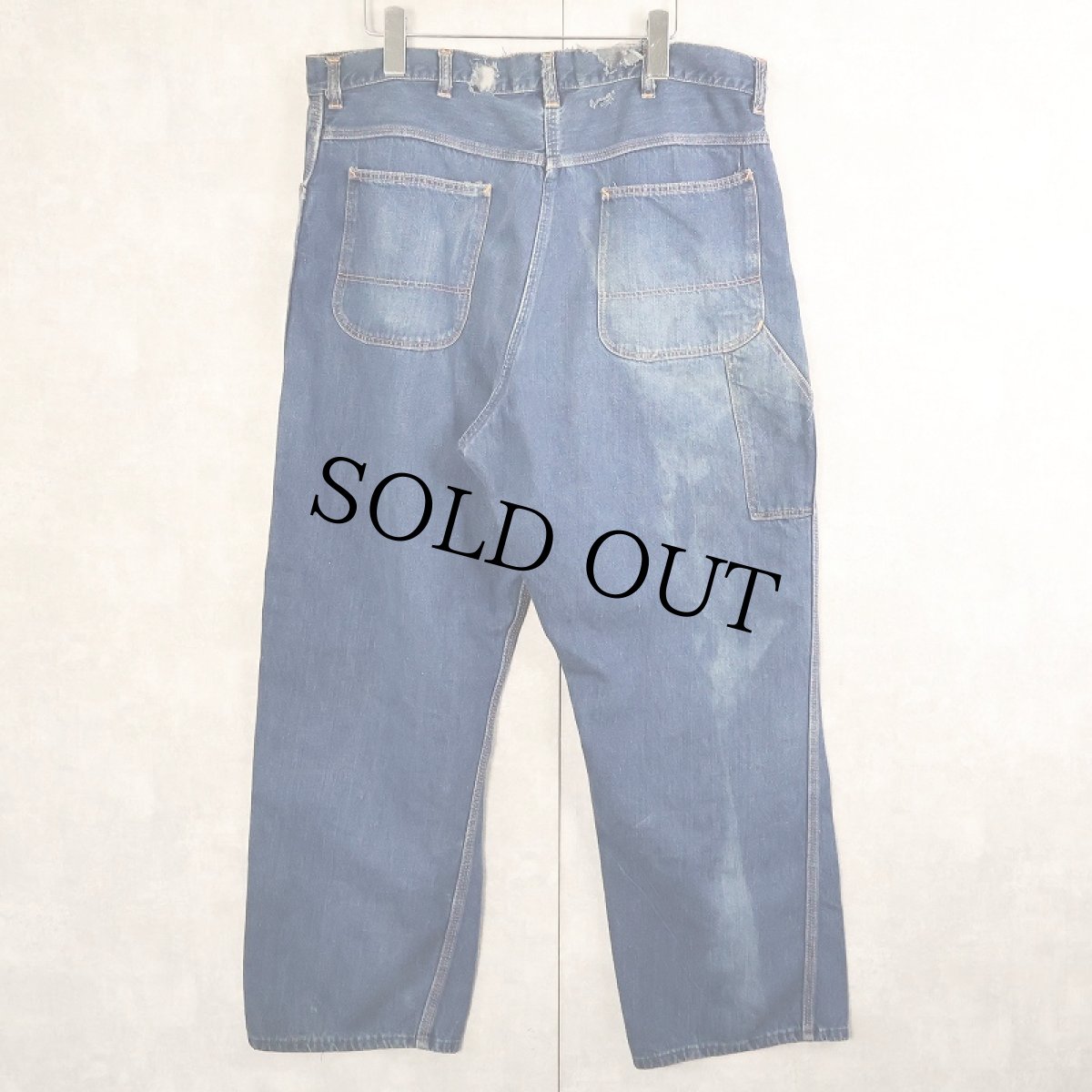 画像3: 50〜60's POWR HOUSE デニムペインターパンツ W35 (3)