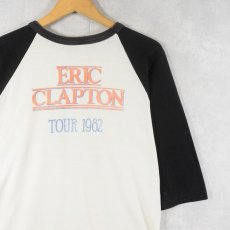画像2: 80's Eric Clapton ギタリスト ツアープリント ラグランTシャツ (2)