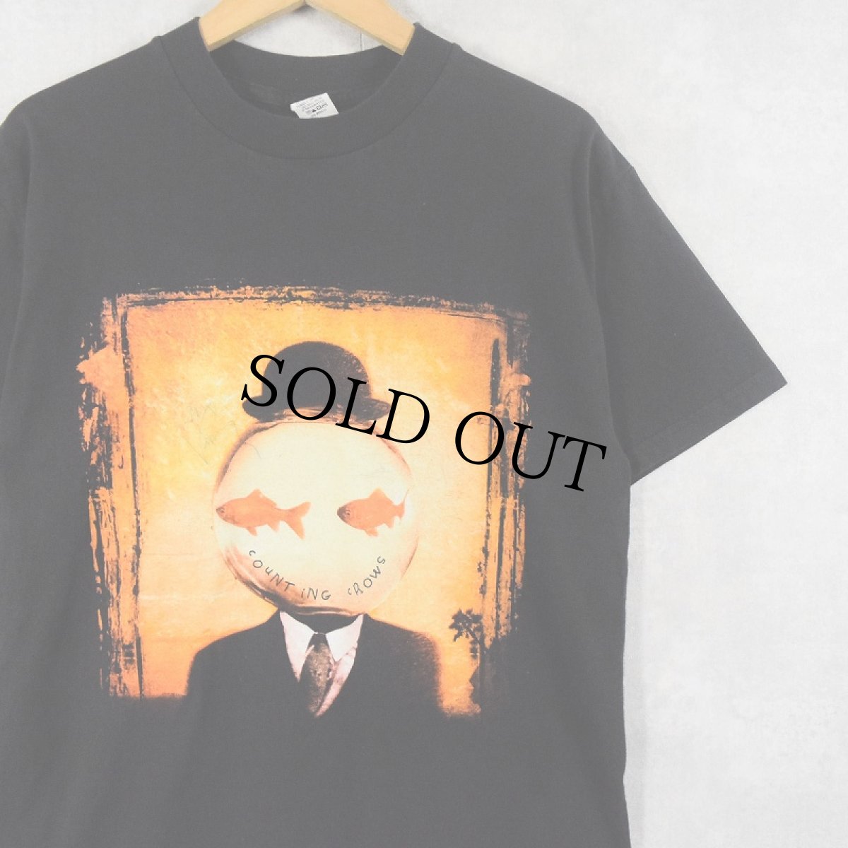 画像1: COUNTING CROWS "This desert life" ロックバンド アルバムプリントTシャツ BLACK M (1)
