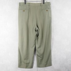 画像3: 80〜90's GIORGIO ARMANI ITALY製 2タック ピュアウールスラックス W35 (3)