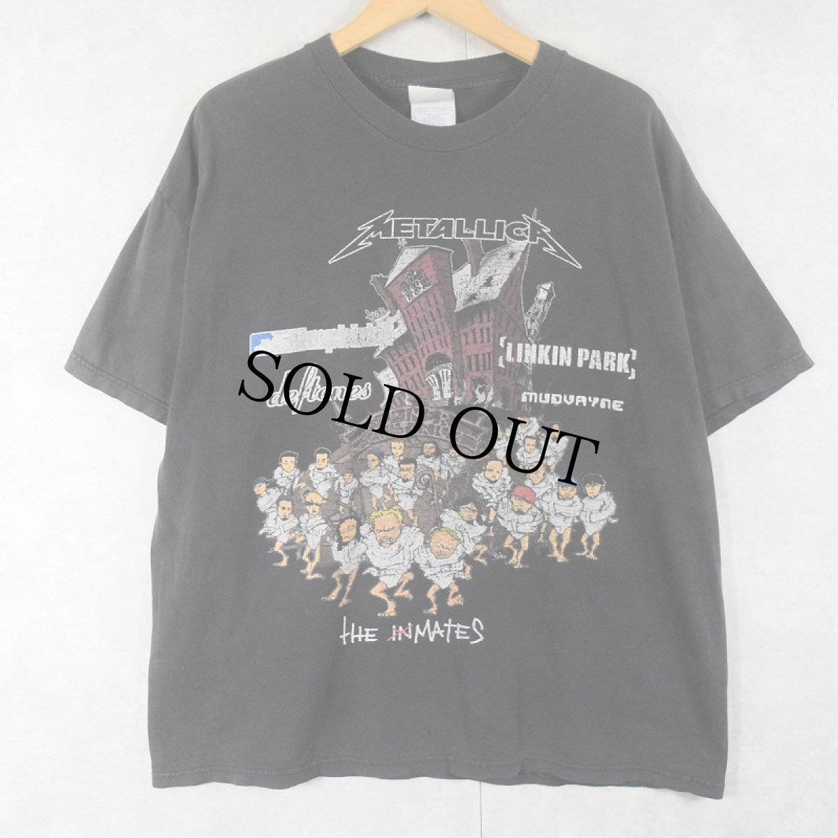 画像1: 2003 METALLICA "Summer Sanitarium Tour" ヘヴィメタル・バンド ツアープリントTシャツ BLACK XL (1)