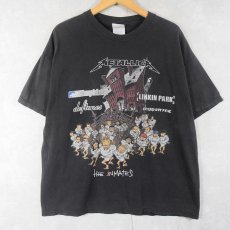 画像1: 2003 METALLICA "Summer Sanitarium Tour" ヘヴィメタル・バンド ツアープリントTシャツ BLACK XL (1)
