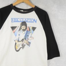 画像1: 80's Eric Clapton ギタリスト ツアープリント ラグランTシャツ (1)
