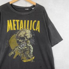 画像1: METALLICA × PUSHEAD ヘヴィメタル・バンド プリントTシャツ BLACK (1)