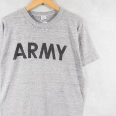 画像1: 80's Champion トリコタグ USA製 "ARMY" プリントTシャツ L (1)