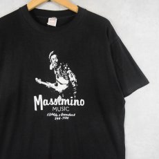 画像1: 80's Jimi Hendrix USA製 ミュージシャンプリントTシャツ BLACK XL (1)