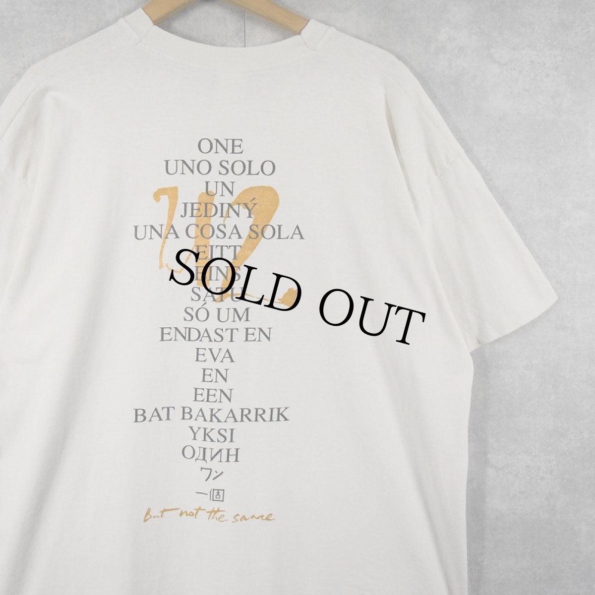 画像2: 90's U2 "smell the flowers while you can" ロックバンド プリントTシャツ (2)