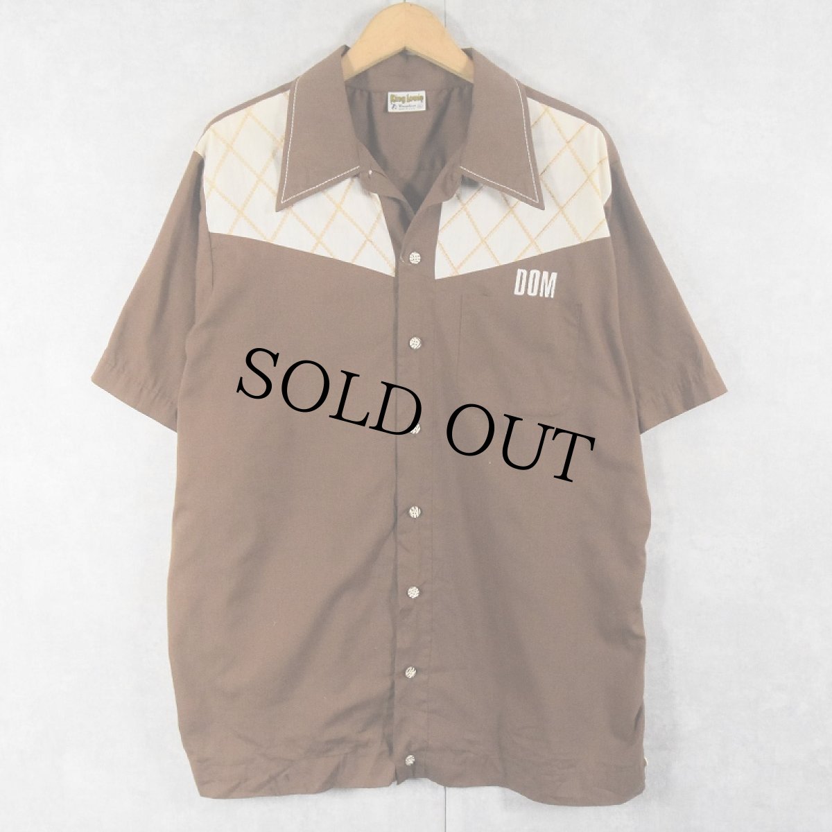 画像2: 70's King Louie USA製 ボーリングシャツ XL (2)