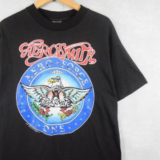 画像1: 80's AEROSMITH USA製 "PUMP" ハードロックバンド ツアープリントTシャツ BLACK L (1)