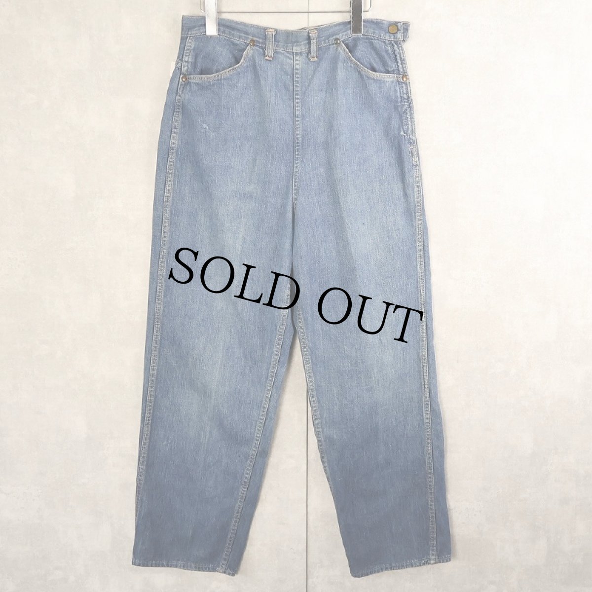 画像2: 50〜60's Sanforized デニムランチパンツ W30 (2)