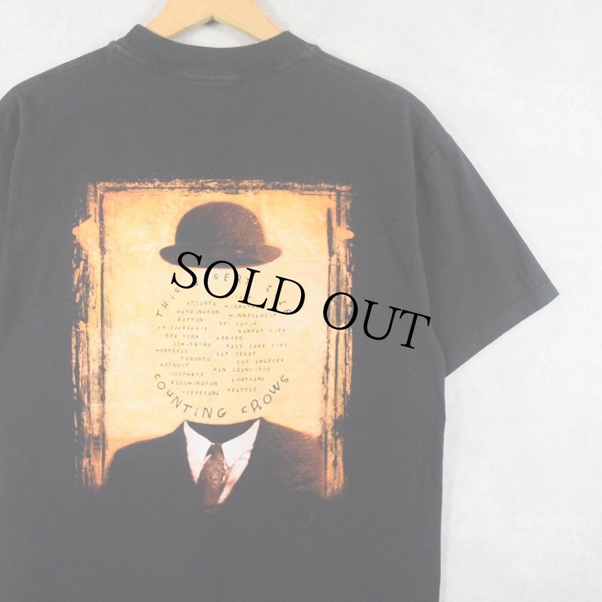 画像2: COUNTING CROWS "This desert life" ロックバンド アルバムプリントTシャツ BLACK M (2)