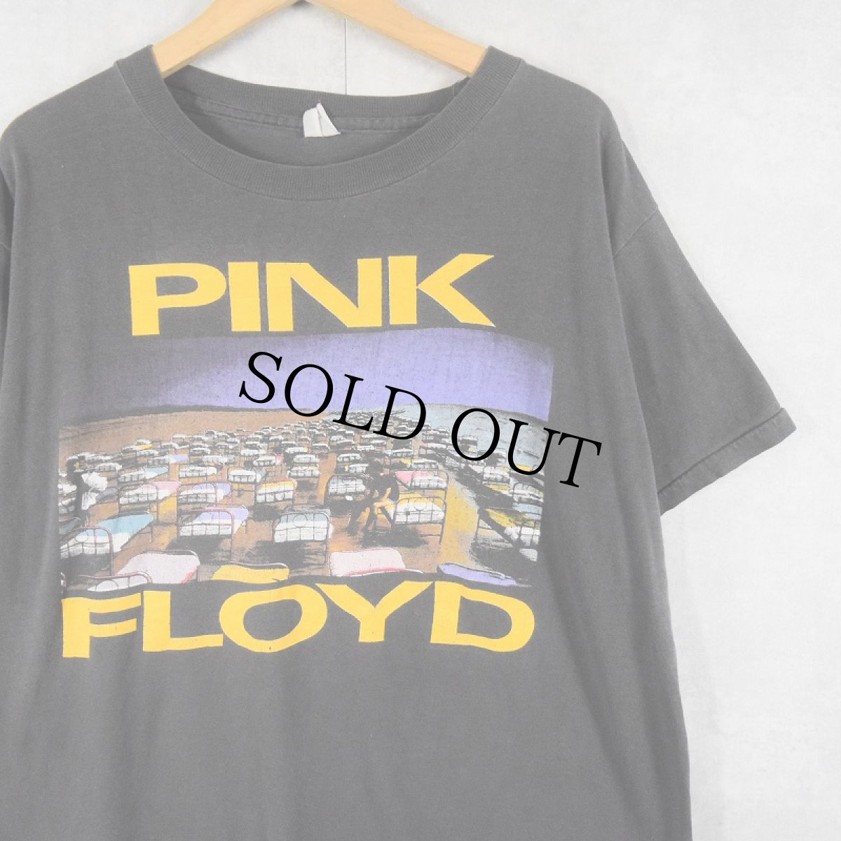 画像1: 80's PINK FLOYD ロックバンド ツアープリントTシャツ BLACK (1)