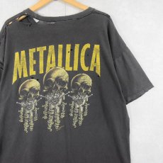 画像2: METALLICA × PUSHEAD ヘヴィメタル・バンド プリントTシャツ BLACK (2)