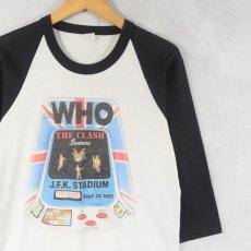 画像1: 80's THE WHO "CLASH" ロックバンド ツアープリント ラグランTシャツ L (1)