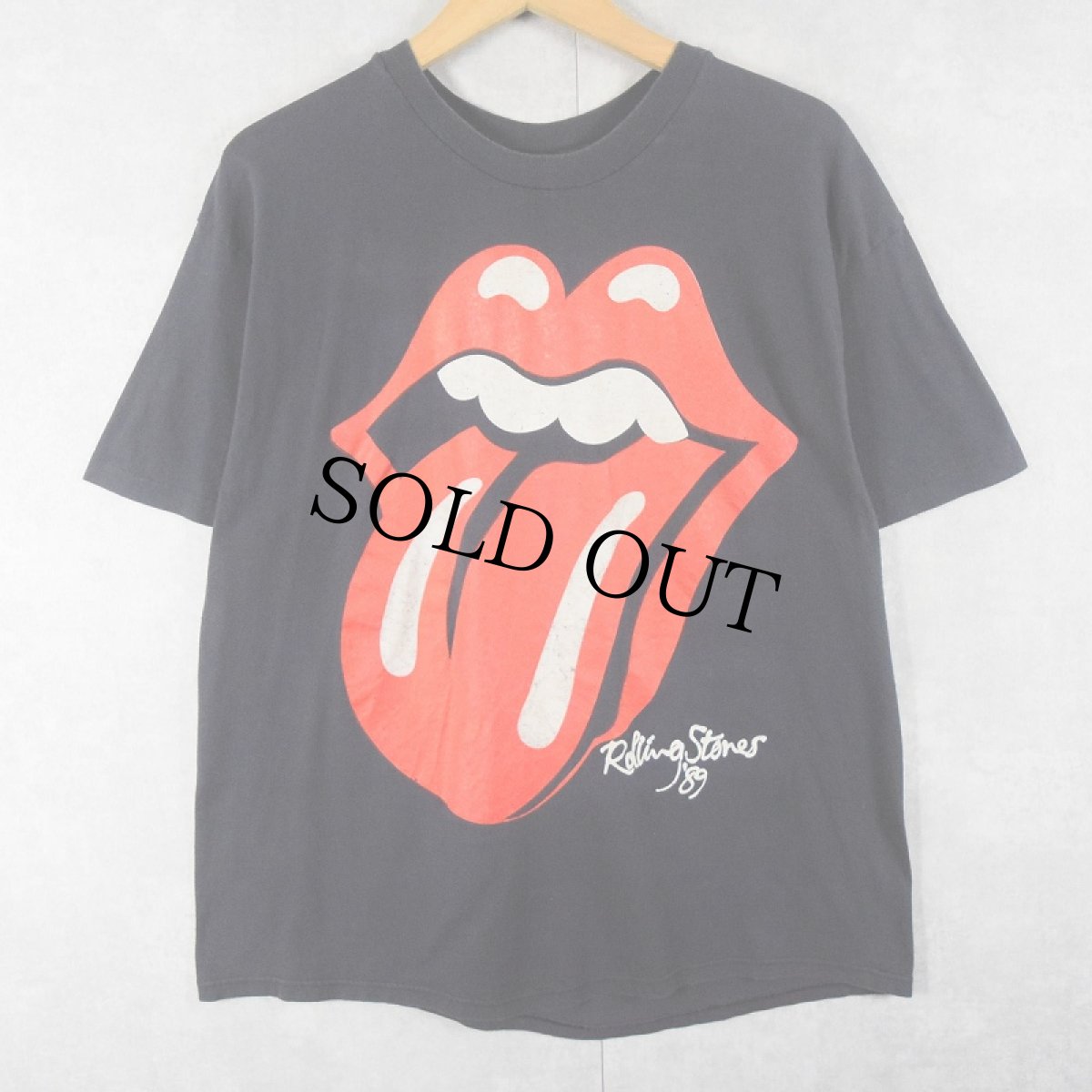 画像1: 80's The Rolling Stones USA製 "THE NORTH AMERICAN TOUR" ロックバンドツアーTシャツ BLACK M (1)