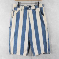 画像2: Levi's SILVER TAB "CARPENTER" ストライプ柄 ペインターショーツ W32 (2)