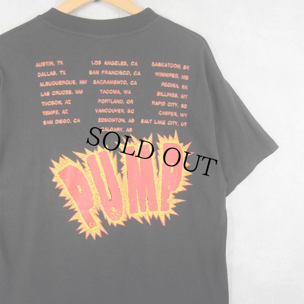 画像2: 80's AEROSMITH USA製 "PUMP" ハードロックバンド ツアープリントTシャツ BLACK L (2)