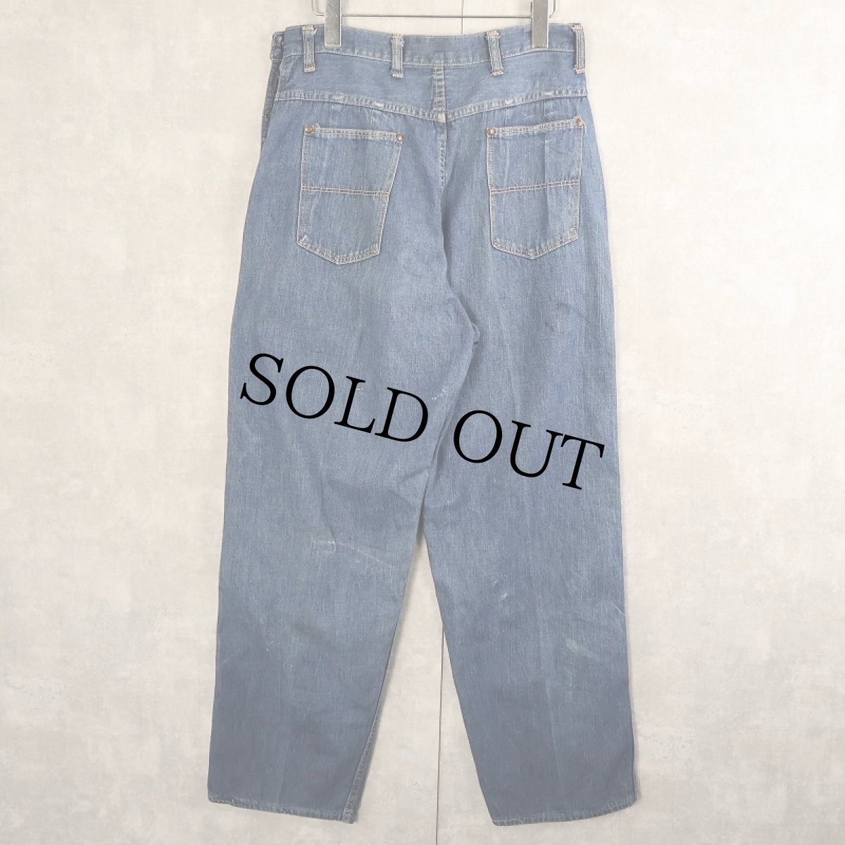 画像3: 50〜60's Sanforized デニムランチパンツ W30 (3)