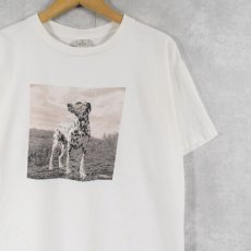 画像1: 90's GAP USA製 犬プリントTシャツ M (1)
