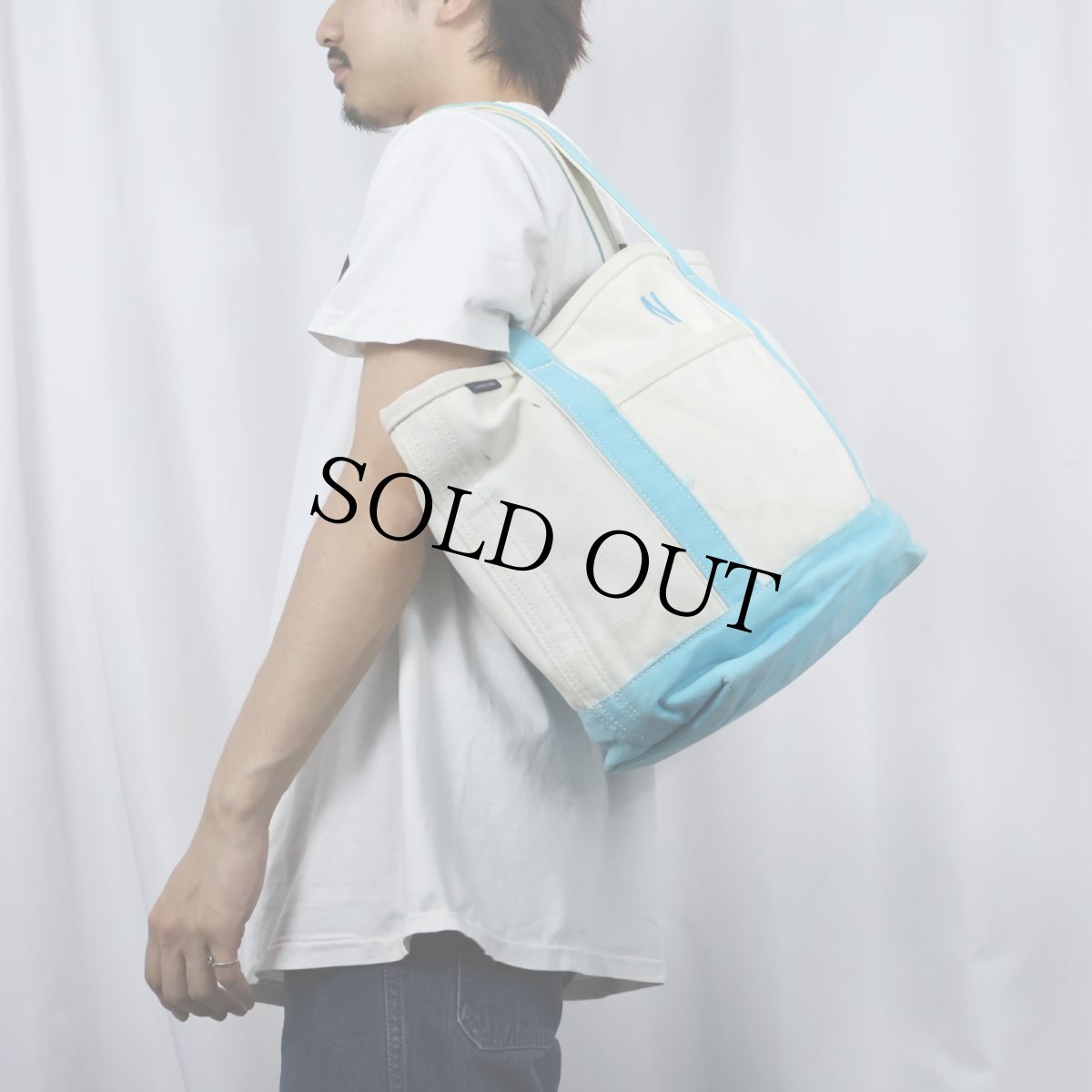 画像2: LANDS' END 刺繍入り キャンバストートバッグ MEDIUM (2)