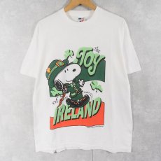 画像1: 90's SNOOPY USA製 "JOY IRELAND" キャラクタープリントTシャツ L (1)