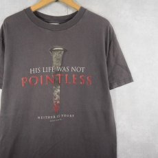 画像1: SOLID LIGHT "HIS LIFE WAS NOT POINTLESS" ジーザスプリントTシャツ L (1)