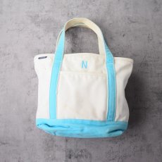 画像1: LANDS' END 刺繍入り キャンバストートバッグ MEDIUM (1)