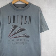 画像1: 90's 	SOLID LIGHT USA製 "DRIVEN NOT BY NAILS, BY HIS LOVE." ジーザスプリントTシャツ M (1)